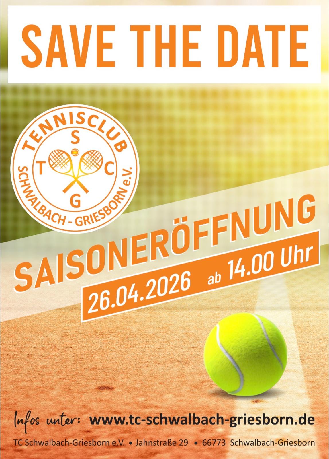SavetheDate Saisoneröffnung 2026